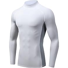 【43%OFF+30%OFF】【559円】 Sillictor メンズ 夏用 接触冷感 吸汗速乾 消臭 ハイネック 長袖 コンプレッションウェア