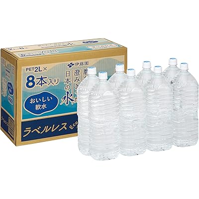 【15%OFF】伊藤園 磨かれて、澄みきった日本の水 ラベルレス 2L×8本 送料込809円(101.1円/本)