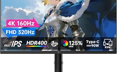【40,231円ｰ11643pt】KTC 27インチ 4K UHDゲーミングモニター H27P6 FAST IPSパネル 4k@160Hz /フルHD@320Hz