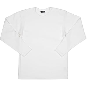 【58%OFF】【549円】 HIROKO KOSHINO メンズ 肌側綿100% スムース 長袖丸首Tシャツ
