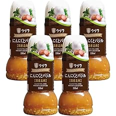 【45%OFF】【1,302円】 大興産業 ウヅラ酢 こだわりドレッシング にんにくとバジル 230ml×5本