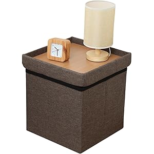 【54%OFF】【1,527円】 不二貿易 1台3役 テーブルにもなる収納スツール 幅35×奥行35×高さ35cm