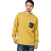 EDWIN(エドウィン) デニムポケット Tシャツ 長袖 メンズ マスタード Mサイズ