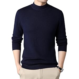 【43%OFF】【780円】 Drsshnx メンズ ハイネック 長袖 ニットセーター