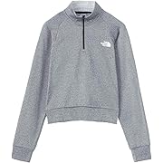 THE NORTH FACE(ザノースフェイス)カットソー ロンT サーマルバーサグリッド ハーフジップ レディース ミックスグレー XLサイズ