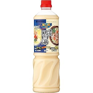 【49%OFF】【1,321円（定期便1,189円）】 ミツカン 業務用 麺&鍋大陸 11倍濃縮 濃厚鶏白湯スープの素 1110g