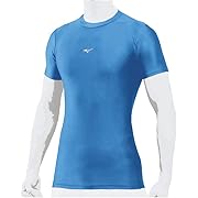 【ポイント49%還元】MIZUNO(ミズノ)バイオギア(ローネック・半袖) ブルー Oサイズ