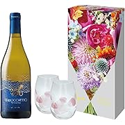 青山フラワーマーケットデザイン ペアグラス付ワイン タラモンティ トラボケット 白ワイン 辛口 イタリア 750ml [ギフトBox入り]