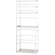 ニトリ(NITORI) シェルフ LI24 幅55×奥行33×高さ144cm ホワイトウォッシュ