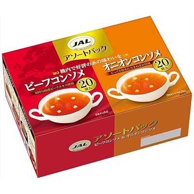 【5%OFF】明治 JALスープ アソートパック 40袋入り 送料込1,298円(おトク便3種で1,233円・30.8円/袋)