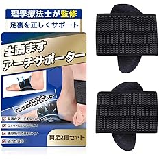 Timcoo 男女兼用 土踏まず 足裏サポーター 左右セット
