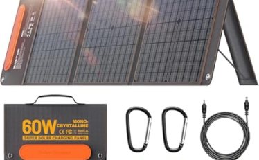 【4,999円】ソーラーパネル 60W USBポート付き