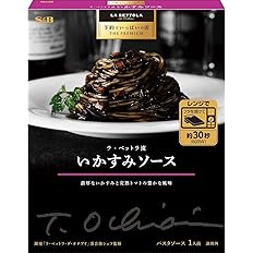 【50%OFF】【1,079円（定期便971円）】 エスビー食品 予約でいっぱいの店 THE PREMIUM ラ・ベットラ流いかすみソース 120g×6個