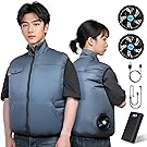 【56%OFF+40%OFF】【3,948円】 Innzee 20000mAhバッテリー 最大45H連続使用 体感-18℃ 5枚羽根 6段階風量 空調作業服 ファンバッテリーセット 【送料無料】