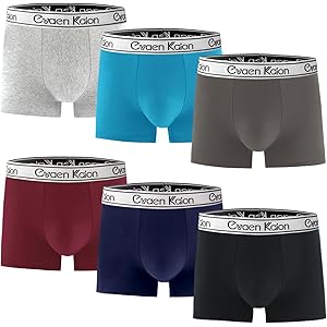 【50%OFF】【999円】 Evaen Kalon メンズ 3D立体成型 吸水速乾 抗菌防臭 ボクサーパンツ 6枚組