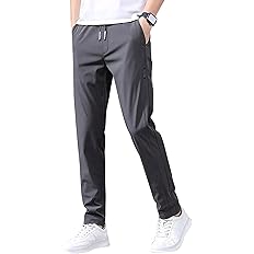 【58%OFF】【999円】 SHANLIANG メンズ 接触冷感 アイスシルクパンツ
