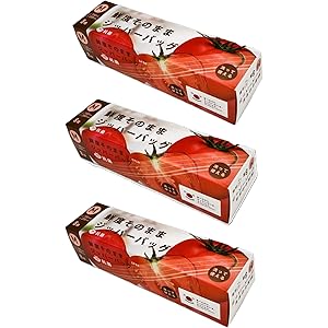 ジャパックス 鮮度そのままジッパーバッグ 抗菌 M 8枚×3個