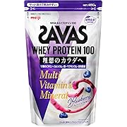 ザバス(SAVAS) ホエイプロテイン100 マルチビタミン&ミネラル ブルーベリーヨーグルト味 450g