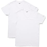【ポイント11%還元】PUMA(プーマ) インナーウェア 半袖シャツ Vネック メンズ 2枚セット メンズ ホワイト Lサイズ