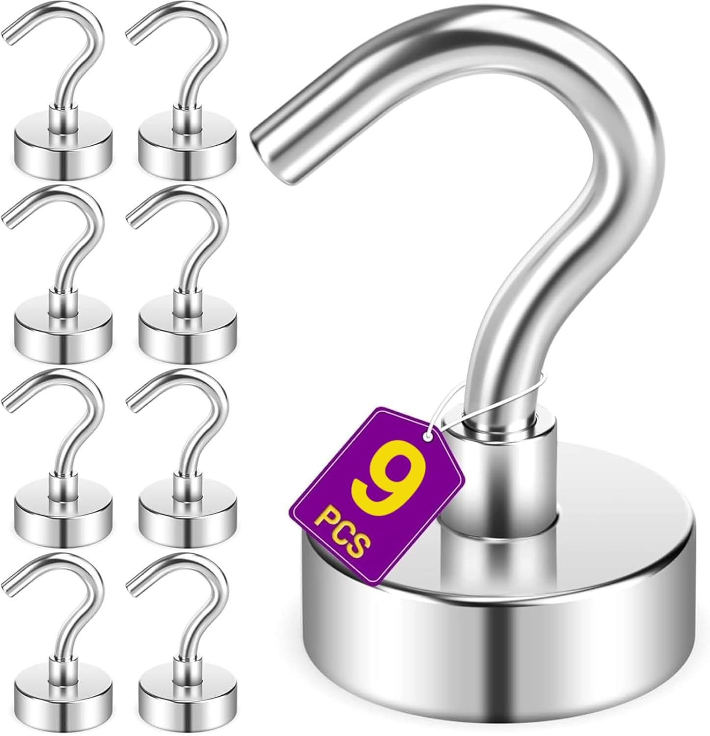 【229円】 Amazon Haul 強力ネオジム磁気フック 9個パック 【送料無料】