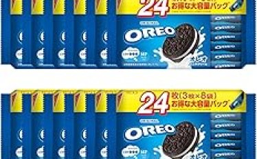 【2,664円】オレオ ファミリーパック バニラクリーム 24枚(3枚×8袋)×12袋