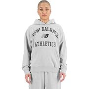【5%OFF】new balance(ニューバランス)Athletics Varsity オーバーサイズスウェットフーディー レディース アスレチックグレー Sサイズ