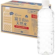 アイリスオーヤマ 天然水 ラベルレス 富士山の天然水 バナジウム含有 500ml ×24本
