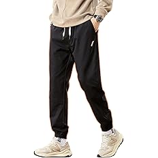 W Wonyo メンズ 9分丈 ジョガーパンツ