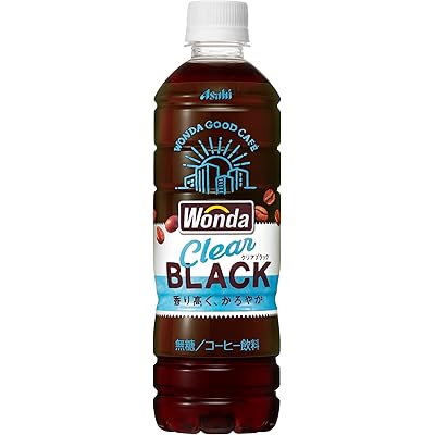 アサヒ飲料 ワンダ クリアブラック 500ml×24本 税込1,695円(70.6円/本) プライム会員送料無料
