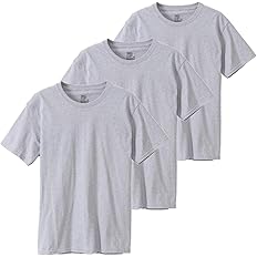 【スマイルSale】【1,400円】 Hanes メンズ 綿100% 抗菌防臭加工 Fresh IQ クルーネック Tシャツ 3枚組