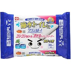 【45%OFF】【242円】 レック 激落ちくん クリンぱっ! 節水トイレ対応 流せる トイレクリーナー 99.9%除菌 20枚入 ミシン目入40カット