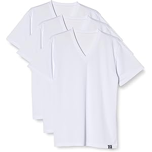【1枚あたり360円】【1,081円】 BEVERLY HILLS POLO CLUB メンズ 吸汗速乾 Vネック 半袖Tシャツ 3枚組