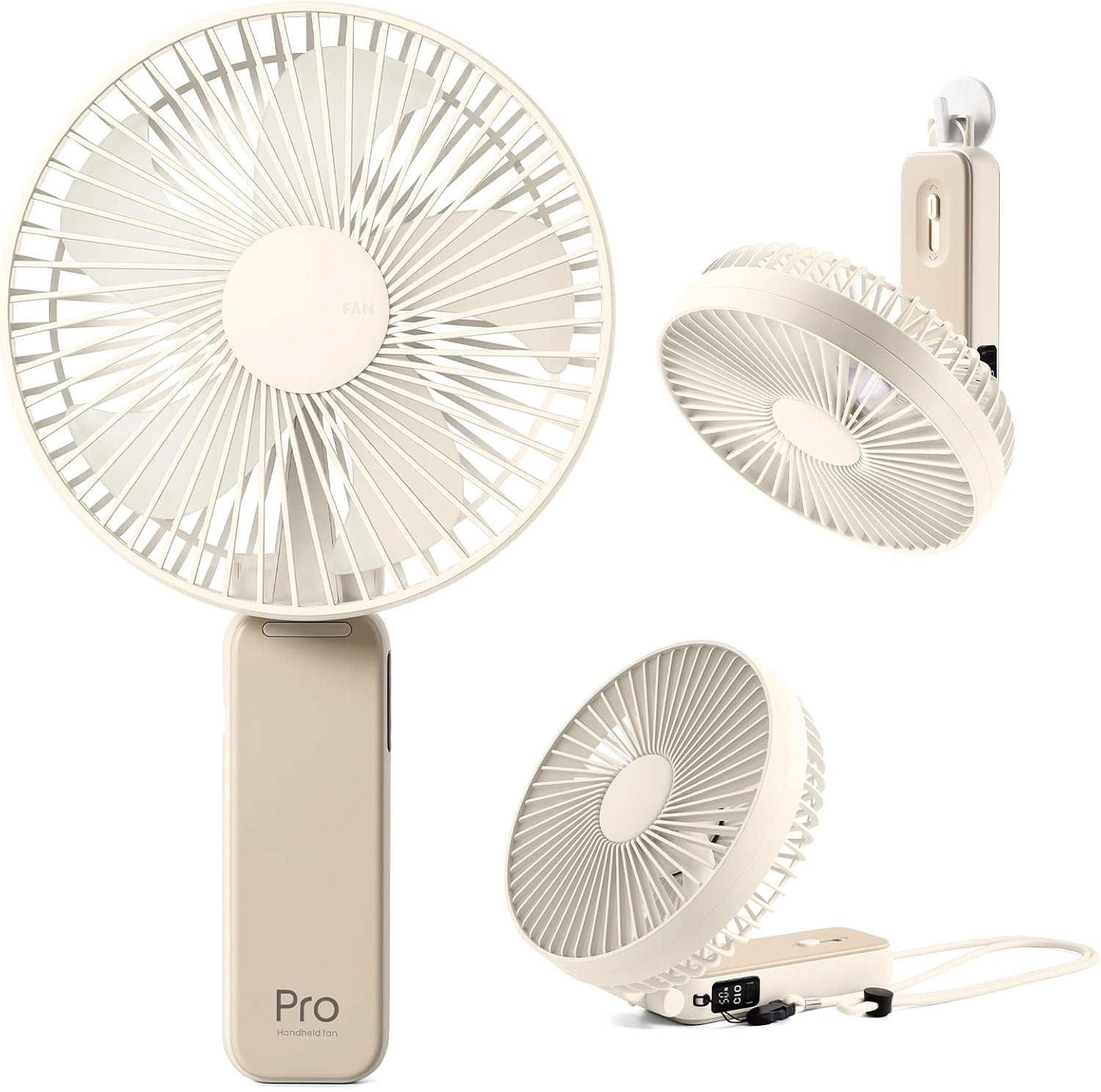 【34%OFF+ポイント50%】【実質1,649円】 Periduxs USB充電式 大サイズ 6インチ 大風量 5WAY (卓上・吊り下げ・ハンディ・壁掛け・首掛け) 携帯扇風機