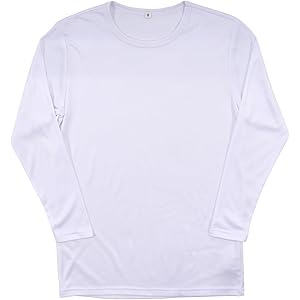 【51%OFF+10%OFF】【378円】 Airin メンズ 厚地 ストレッチ素材 裏起毛 丸首 長袖シャツ