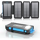 【13%OFF+1,000円OFF】【1,599円】 Mvpkings 18W 急速充電 ソーラーパネル4枚搭載 大容量38800mAh モバイルバッテリー