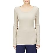 gelato pique(ジェラート ピケ)リブプルオーバー レディース BEG  Free Size