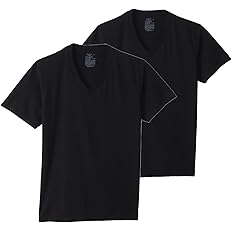 【21%OFF+ポイント16%】【実質941円】 Hanes 抗菌防臭加工 Fresh IQ 丸胴仕様 Ｖネック アンダーシャツ 2枚組