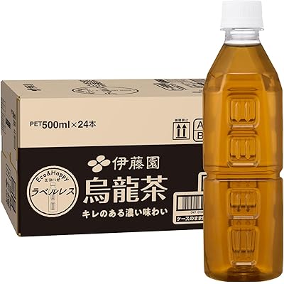 【5%OFF】伊藤園 烏龍茶 ペットボトル ラベルレス 500ml×24本 送料込1,405円(58.5円/本)