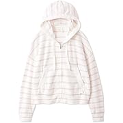 ポイント51%還元 gelato pique(ジェラート ピケ) スムーズィーボーダーパーカ レディース ピンク  Free Size