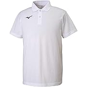 【ポイント35%還元】MIZUNO(ミズノ)ポロシャツ 半袖 スタンダード ユニセックス ホワイト Mサイズ