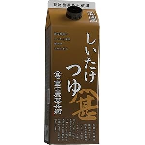 【スマイルSale】【46%OFF】【701円】 富士甚醬油 しいたけつゆ 500ml×2個