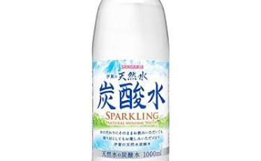 【850円～】サンガリア 伊賀の天然水 炭酸水 1000ml×12本