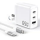 【スマイルSale】【18%OFF+42%OFF】【1,369円】 HYDOOD PD3.0/QC3.0/PPS 65W GaNIII 3ポート 急速充電器 + 2m C-Cケーブル