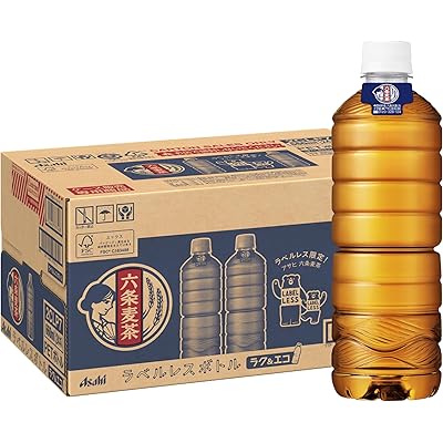 【25%OFF】アサヒ飲料 六条麦茶 ラベルレスボトル 660ml×24本 送料込1,416円(59.0円/本)