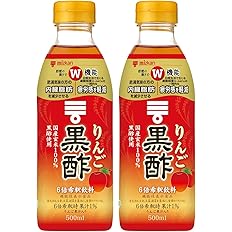 【44%OFF】【1,229円（定期便1,168円）】 ミツカン 機能性表示食品 6倍希釈 りんご黒酢 500ml×2本
