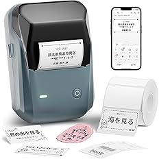【20%OFF+50%OFF】【1,999円】 NIIMBOT 充電式 Android・iOS対応 自動識別機能付き Bluetooth ポータブル 感熱ラベルライター B1