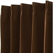 【ポイント34%還元】ニトリ(NITORI) 遮光1級・遮熱・防炎カーテン ブラウン 幅100×丈178cm×2枚