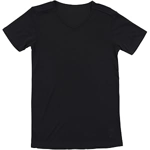 【タイムセール】【321円】 Airin メンズ 男の着るだけエチケットインナー Vネック 背中汗染み防止 接触冷感 後見頃二重仕様
