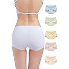 【50%OFF】【1,300円】 TIPGOUP レディース 10A抗菌延長マチ タグレス 60番手 天然綿混 ショーツ マルチカラー 5枚セット