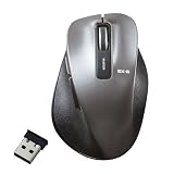 エレコム 握りの極み M-XGM10DBBK/EC － Mサイズ 5ボタン搭載 BlueLEDワイヤレスマウス ガンメタリックが1,000円